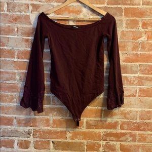 Long Sleeve off Shoulder Body Suit